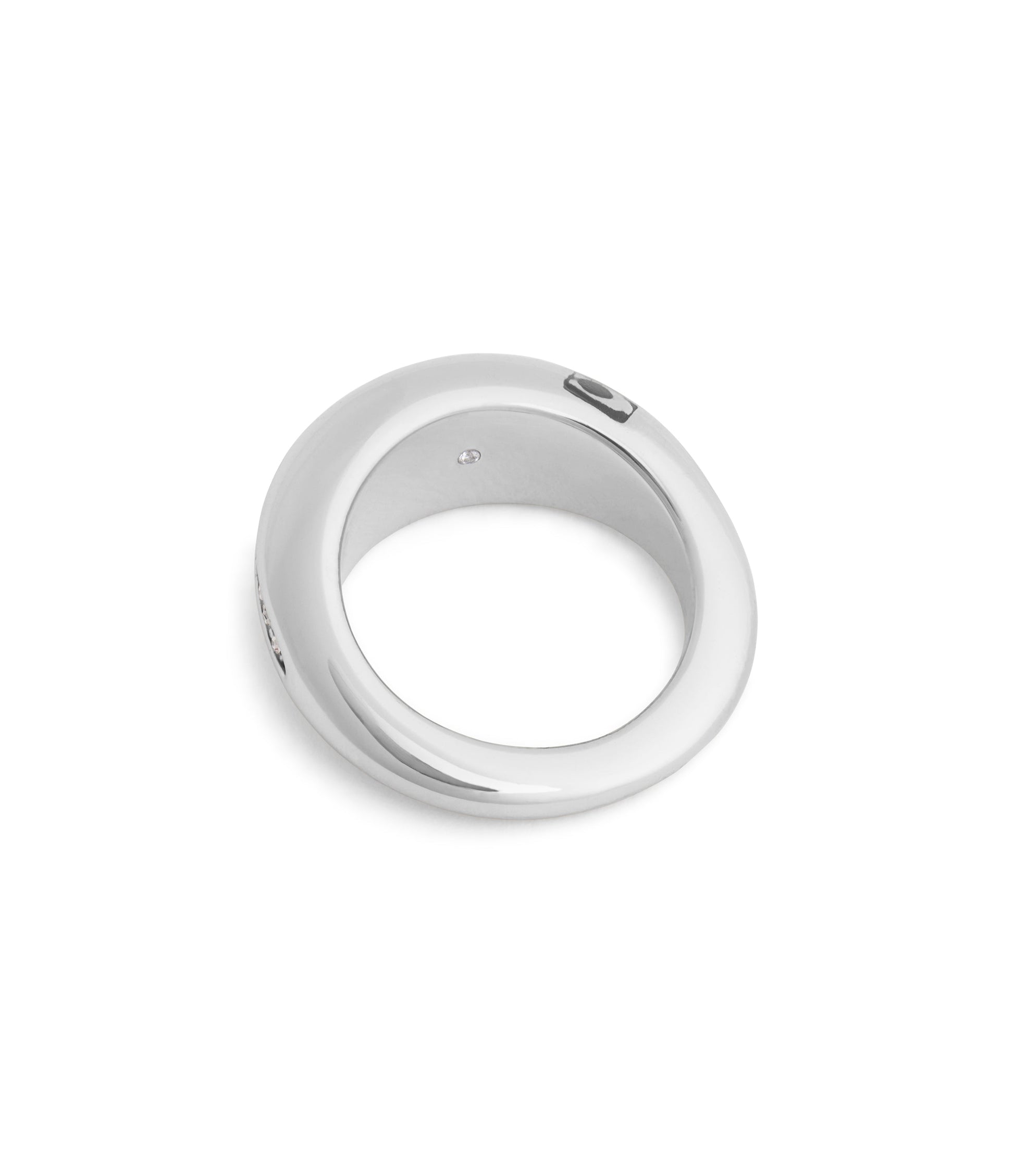 37491643TWO-Signature PavÃ© Tubular Cocktail Ring-Twotone
