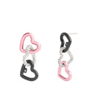 37491644RHO-Signature Heart Link Drop Earrings-Multi