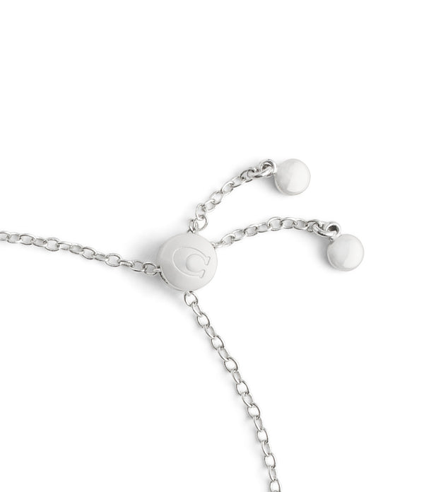Signature Heart Link Slider Bracelet