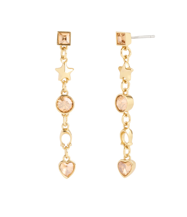 Signature Star Charm Linear Earrings