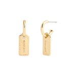 37491654GLD-Signature Stitched Hangtag Charm Huggies-Gold