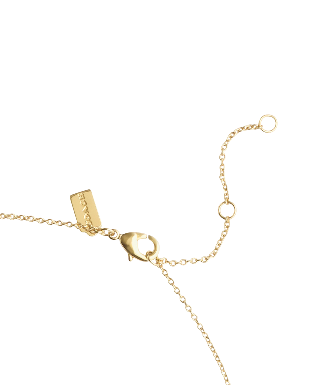 37493112GLD-Signature C Stone Pendant Necklace-Crystal