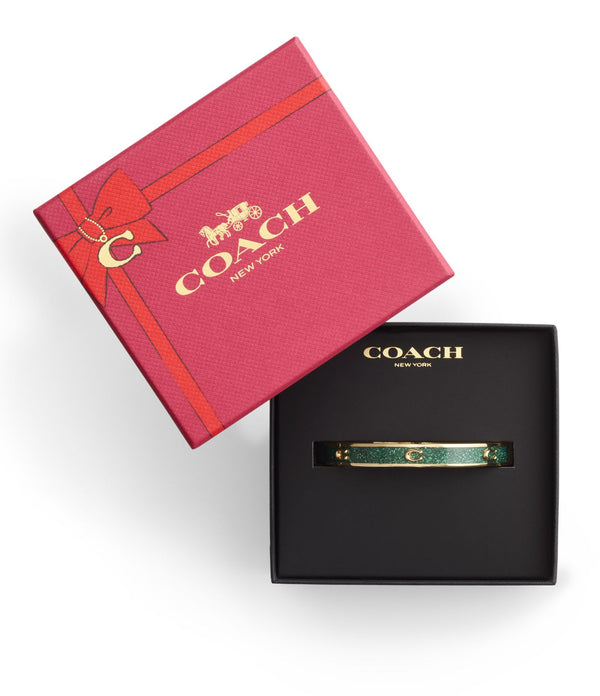 Signature C Glitter Bangle Bracelet