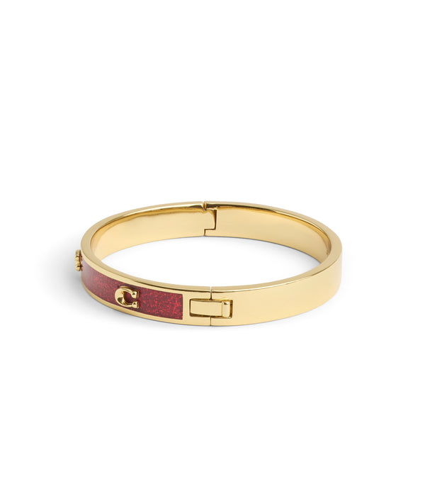 Signature C Glitter Bangle Bracelet