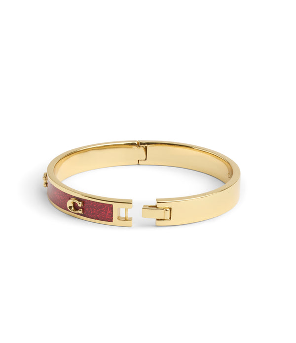 Signature C Glitter Bangle Bracelet