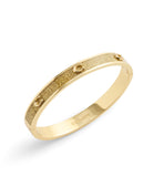 37493412GLD-Signature C Glitter Bangle Bracelet-Gold