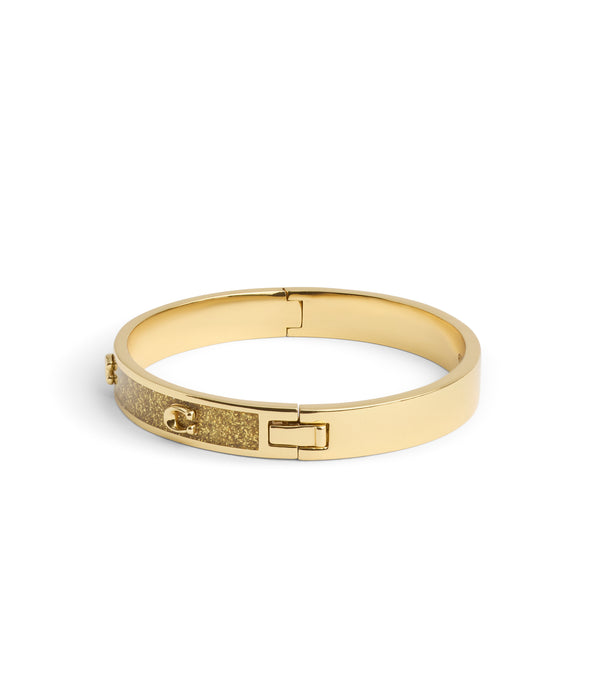 Signature C Glitter Bangle Bracelet
