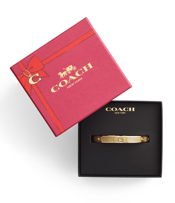 Signature C Glitter Bangle Bracelet