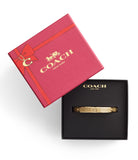 37493412GLD-Signature C Glitter Bangle Bracelet-Gold