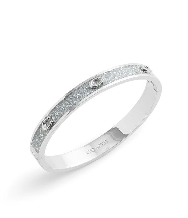 Signature C Glitter Bangle Bracelet