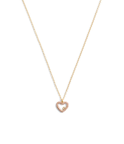 37493516GLD-Signature Pavé Heart Jewelry Set-Pink