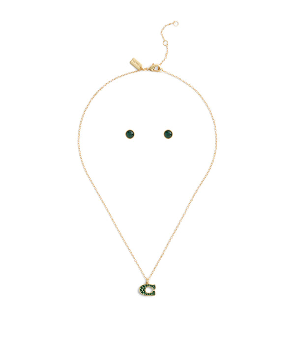 Signature Pavé C Jewelry Set