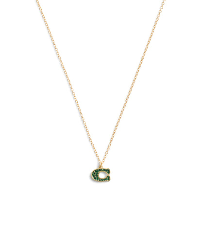 37493517GLD-Signature Pavé C Jewelry Set-Green