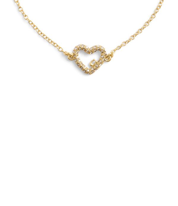 Signature Pav Heart Slider Bracelet