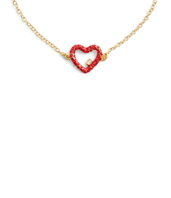 Signature Pav Heart Slider Bracelet