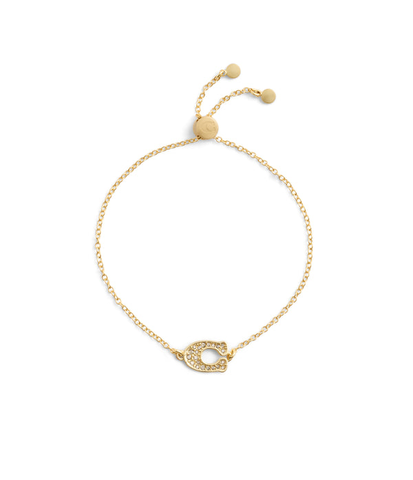 Signature Pavé C Slider Bracelet