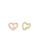 37493610GLD-Signature Pavé Heart Stud Earrings-Crystal