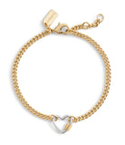 Signature Carabiner Heart Link Bracelet