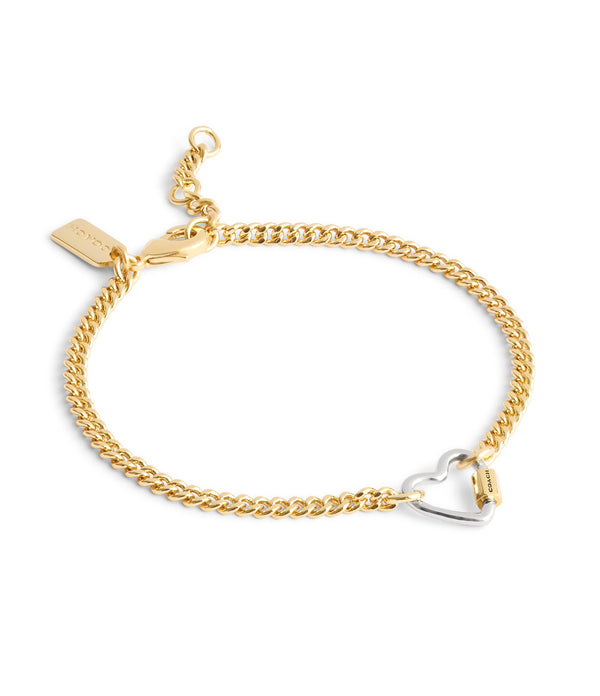Signature Carabiner Heart Link Bracelet