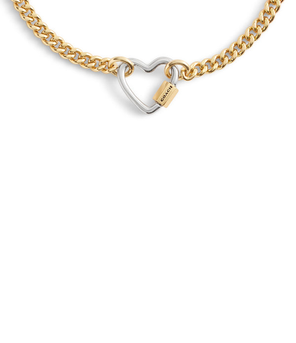 Signature Carabiner Heart Link Bracelet