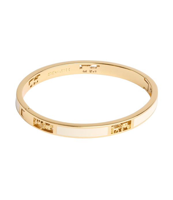 Signature Horse & Carriage Cut Out Bangle Bracelet