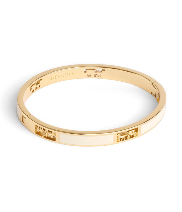 Signature Horse & Carriage Cut Out Bangle Bracelet