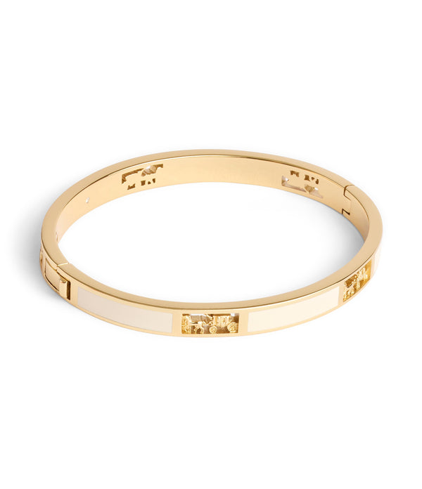 Signature Horse & Carriage Cut Out Bangle Bracelet