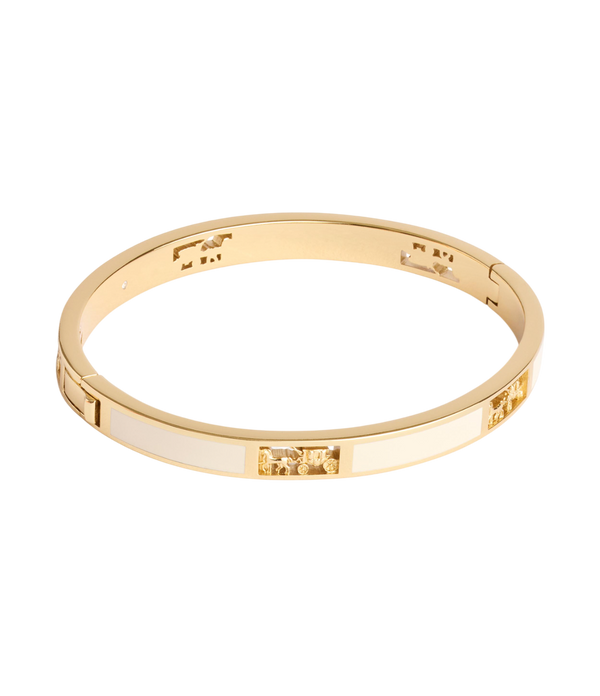 Signature Horse & Carriage Cut Out Bangle Bracelet