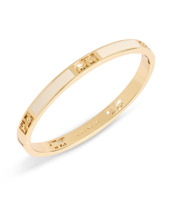 Signature Horse & Carriage Cut Out Bangle Bracelet