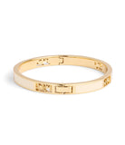 37506163GLD-Signature Horse & Carriage Cut Out Bangle Bracelet-Chalk