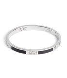 37506163RHO-Signature Horse & Carriage Cut Out Bangle Bracelet-Black