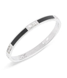 37506163RHO-Signature Horse & Carriage Cut Out Bangle Bracelet-Black