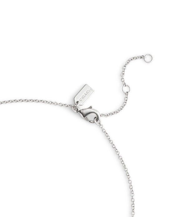 Halo Stone Heart Pendant Necklace