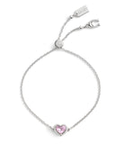 37506189RHO-Halo Heart Slider Bracelet -Pink