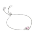 37506189RHO-Halo Heart Slider Bracelet -Pink