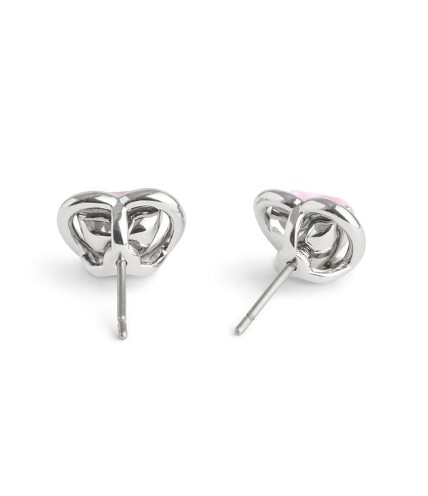 Halo Heart Stud Earrings