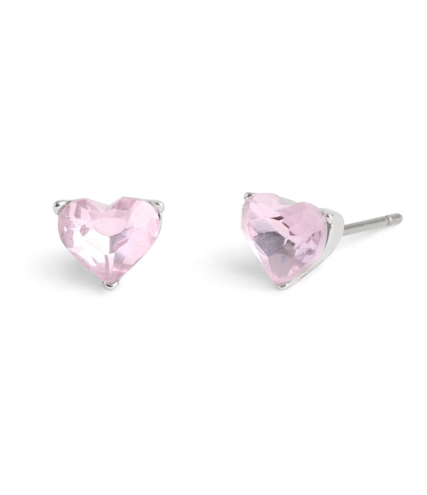 Halo Heart Stud Earrings