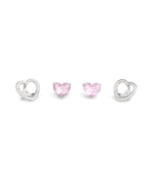 37506190RHO-Halo Heart Stud Earrings-Pink