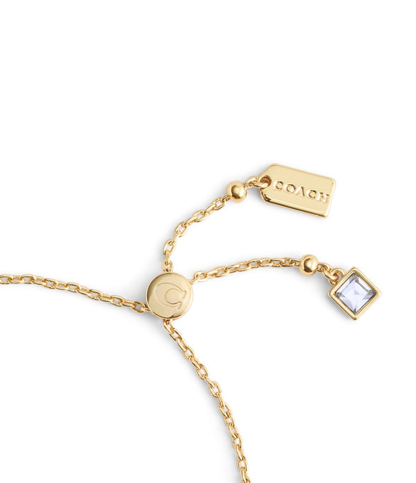 Pave Heart Slider Bracelet