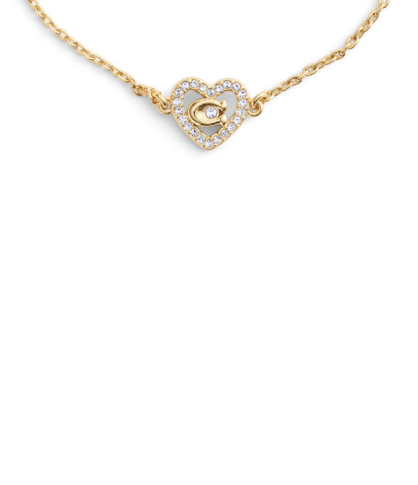 Pave Heart Slider Bracelet