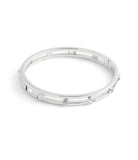 37506208RHO-Signature C Open Bangle Bracelet-Rhodium