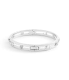 37506208RHO-Signature C Open Bangle Bracelet-Rhodium