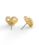 37506209GLD-Pave Heart Stud Earrings-Crystal