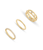 37506210GLD-Signature C Open Ring Set-Gold