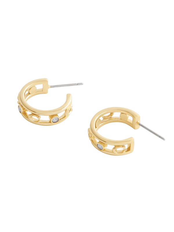 Signature C Open Hoop Earrings