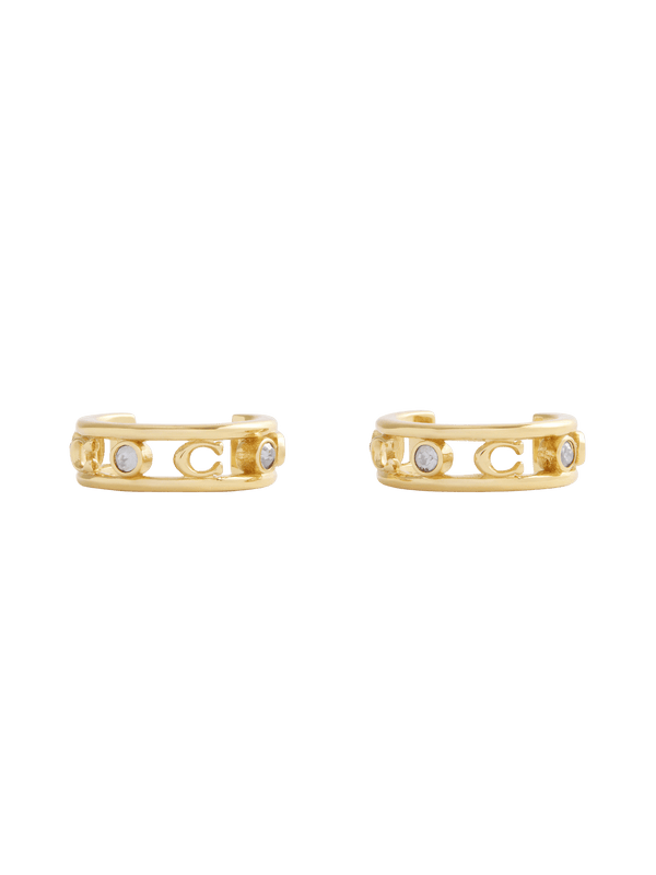 Signature C Open Hoop Earrings