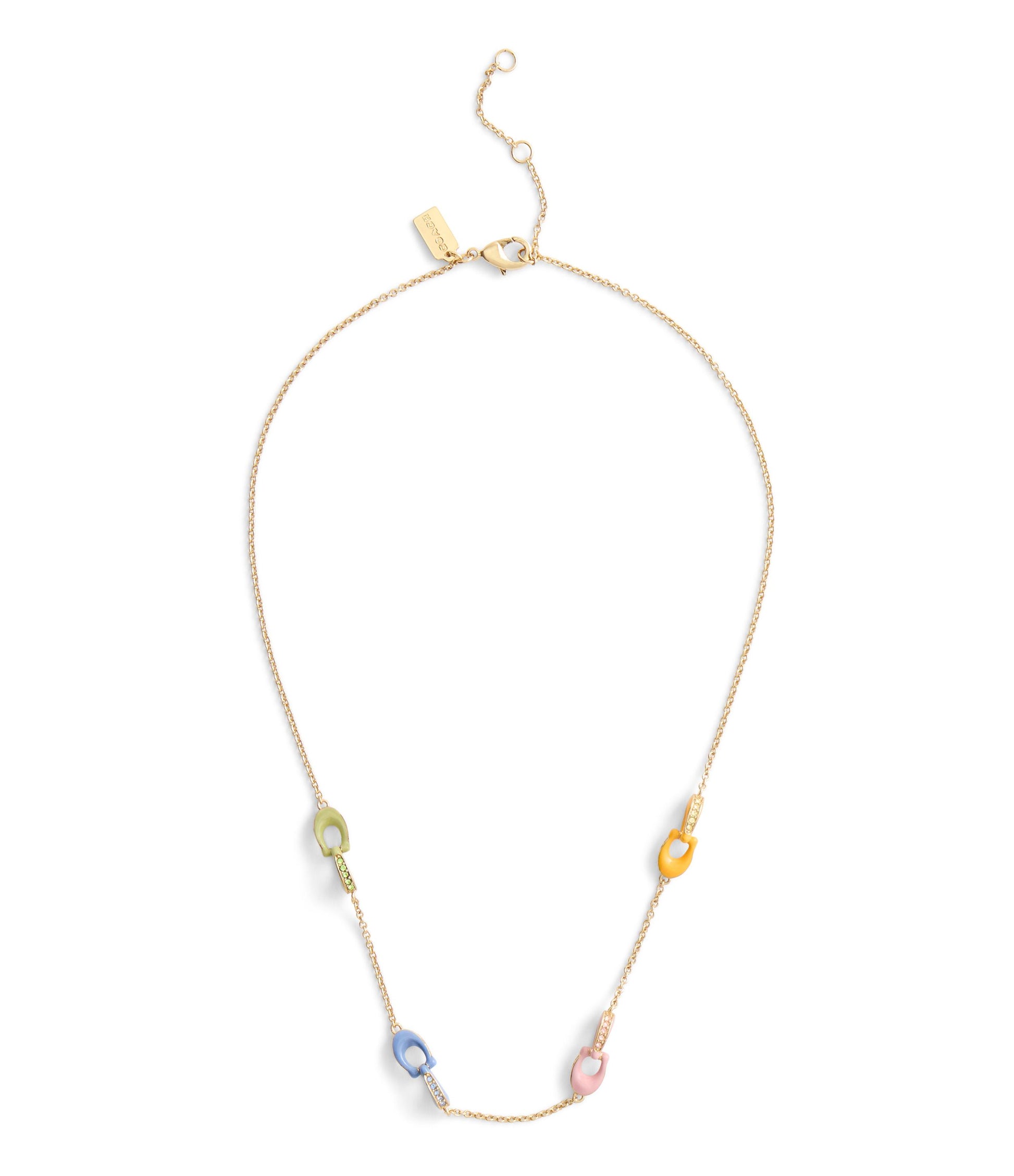 37506219GLD-Signature Pavé C Strand Necklace-Multi