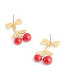 37511272GLD-VDAY Cherry Drop Earrings Box Set-Red