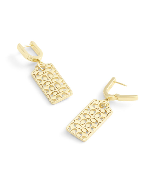 Earrings Cut Out Hangtag Drop