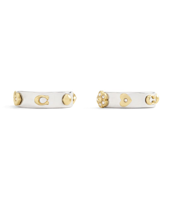 Earrings Star Heart Tearose Huggie